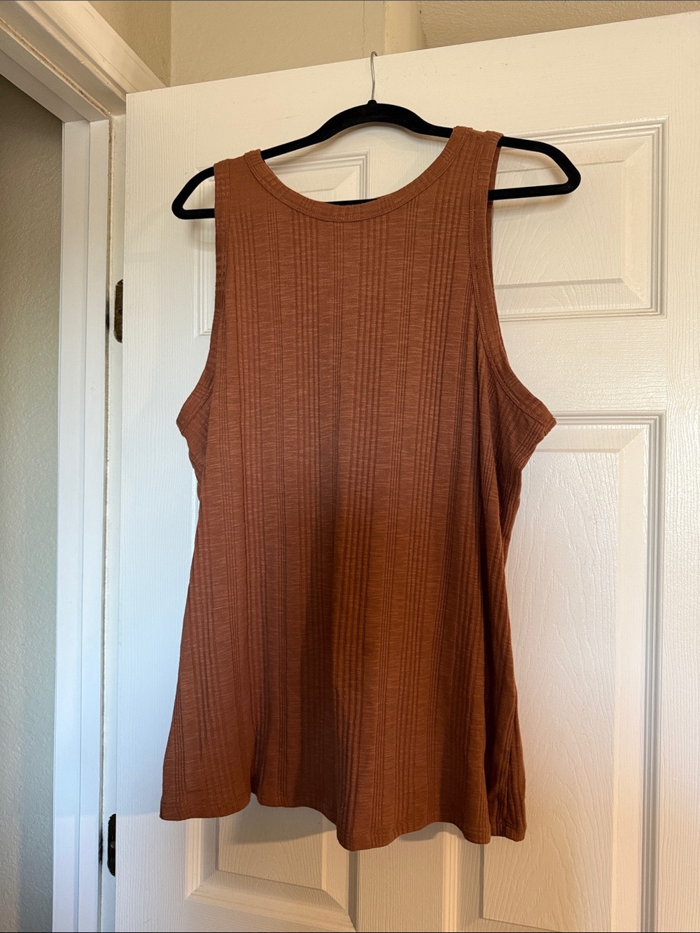 Maurices Ribbed Tank Top in Rust